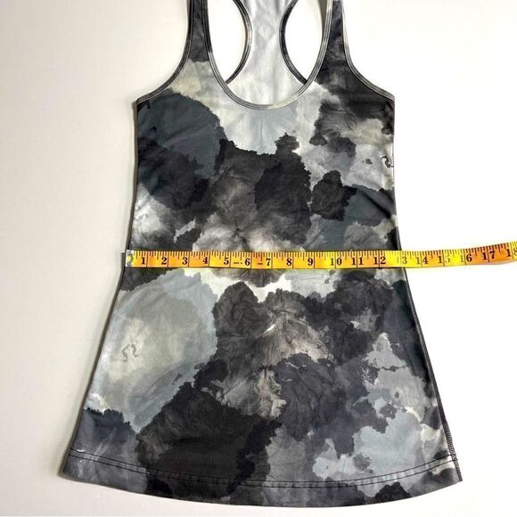 lululemon Cool Racerback White Coal Tinted Canvas Super Racerback Tank Size 4 - Picture 7 of 11